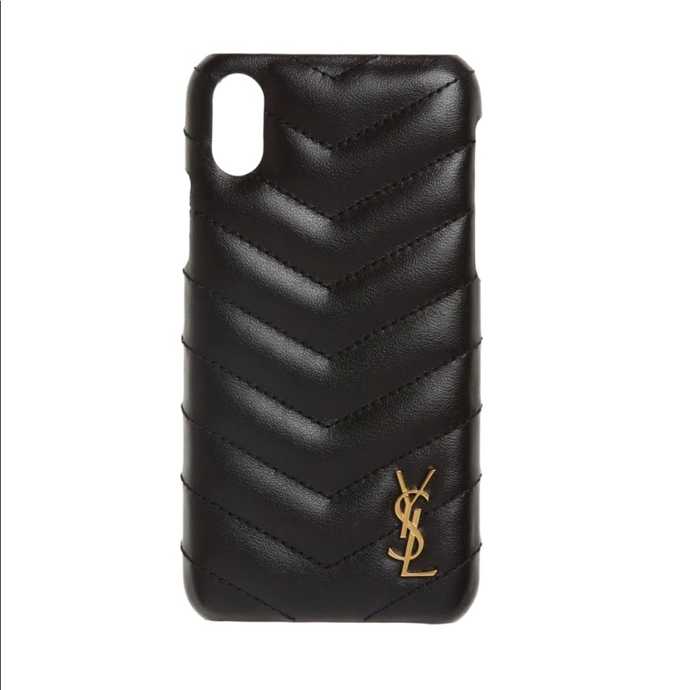 SAINT LAURENT QUILTED IPHONE X/Xs Case